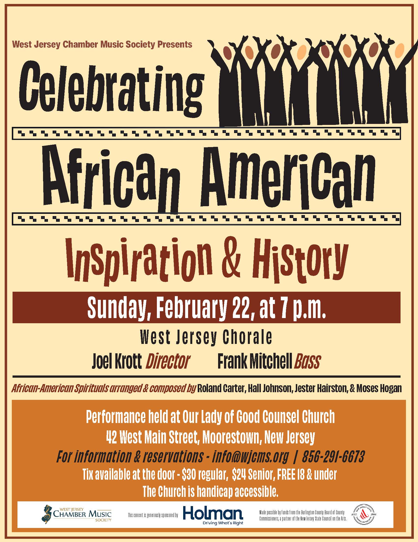 Advertisement for West Jersey Chamber Music 