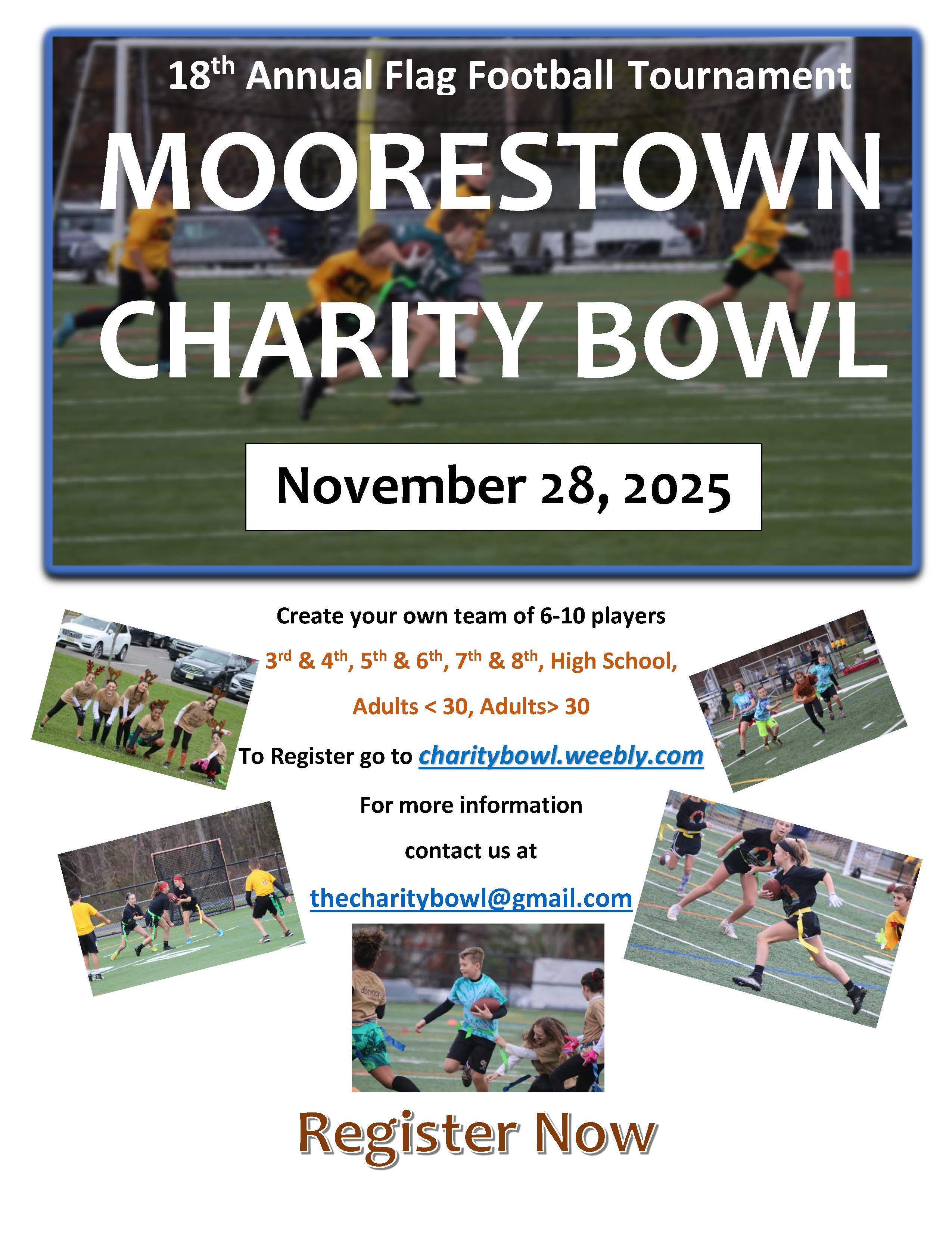 Charity Bowl Flyer. 